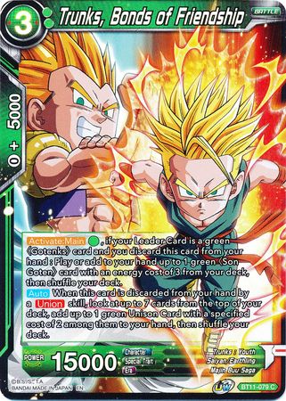 Trunks, Bonds of Friendship [BT11-079] | Nerdhalla Games