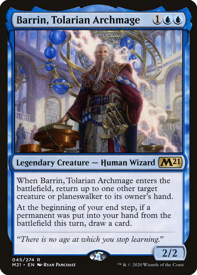 Barrin, Tolarian Archmage (Promo Pack) [Core Set 2021 Promos] | Nerdhalla Games