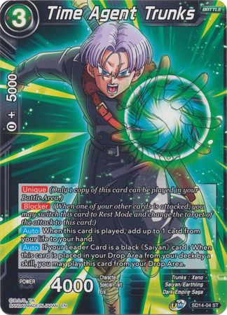 Time Agent Trunks (Starter Deck - Saiyan Wonder) [SD14-04] | Nerdhalla Games