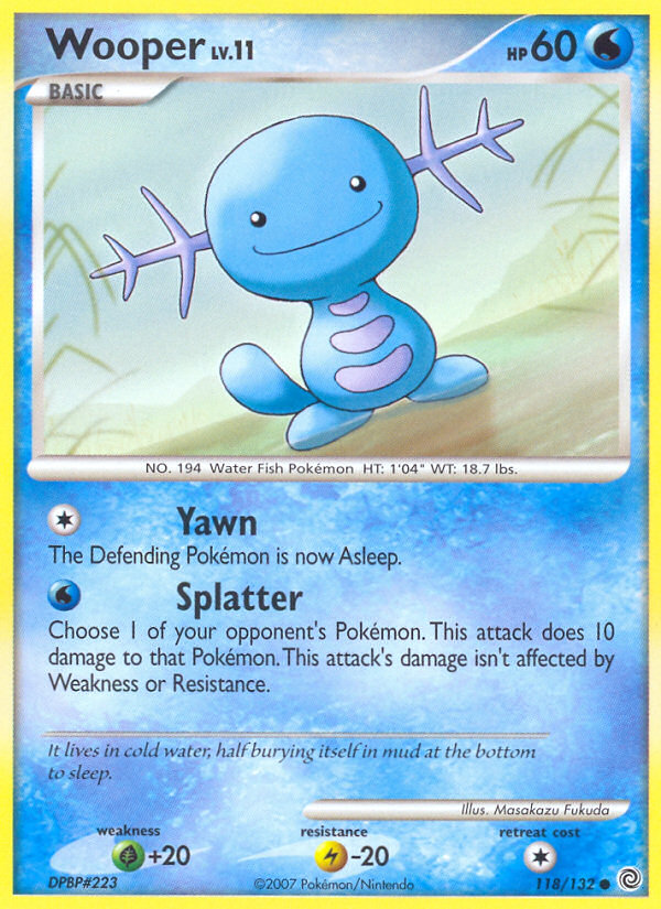 Wooper (118/132) [Diamond & Pearl: Secret Wonders] | Nerdhalla Games