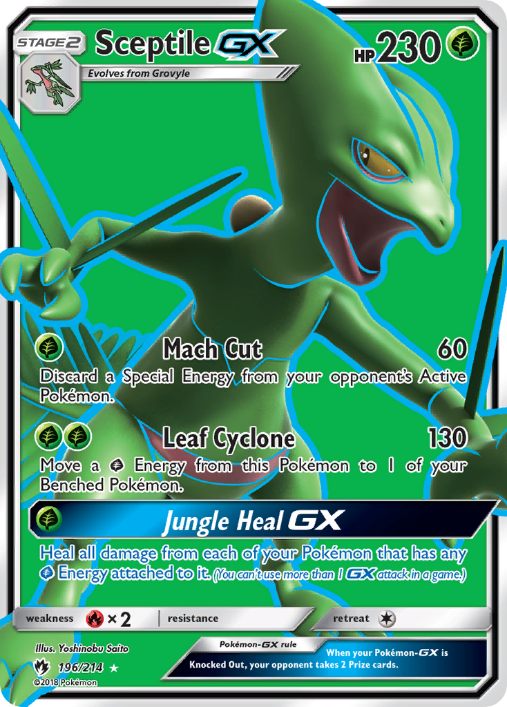 Sceptile GX (196/214) [Sun & Moon: Lost Thunder] | Nerdhalla Games