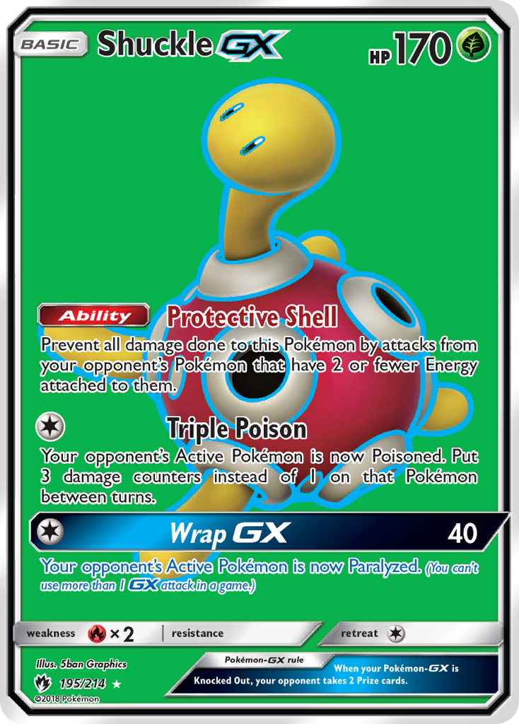 Shuckle GX (195/214) [Sun & Moon: Lost Thunder] | Nerdhalla Games