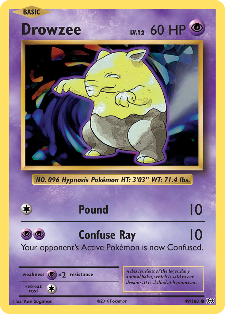 Drowzee (49/108) [XY: Evolutions] | Nerdhalla Games