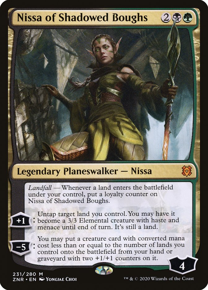 Nissa of Shadowed Boughs [Zendikar Rising] | Nerdhalla Games