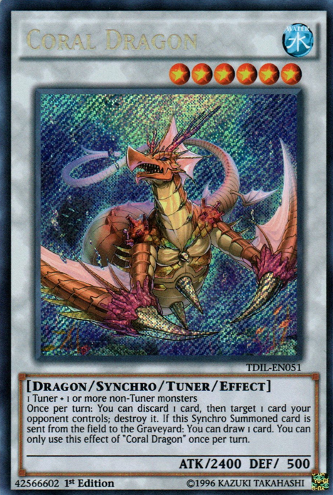 Coral Dragon [TDIL-EN051] Secret Rare | Nerdhalla Games