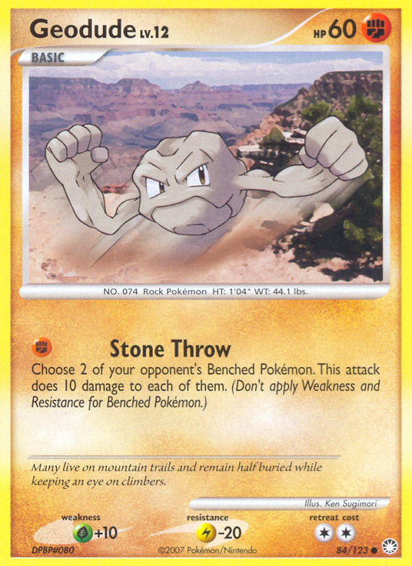 Geodude (84/123) [Diamond & Pearl: Mysterious Treasures] | Nerdhalla Games