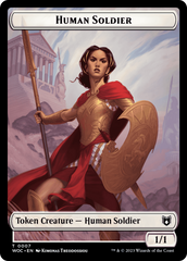 Pirate // Human Soldier Double-Sided Token [Wilds of Eldraine Commander Tokens] | Nerdhalla Games