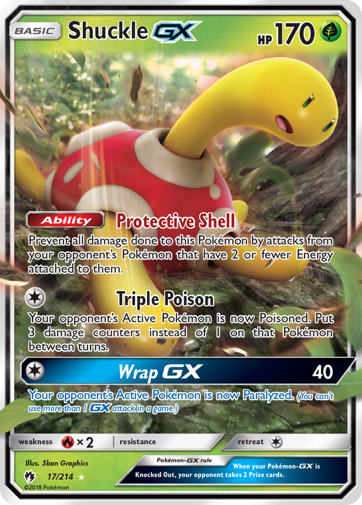 Shuckle GX (17/214) [Sun & Moon: Lost Thunder] | Nerdhalla Games