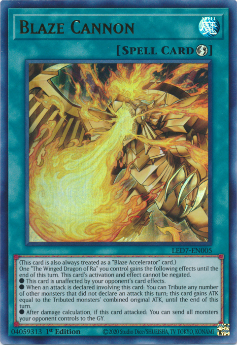 Blaze Cannon [LED7-EN005] Ultra Rare | Nerdhalla Games