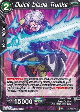 Quick blade Trunks (Starter Deck - The Dark Invasion) [SD3-03] | Nerdhalla Games