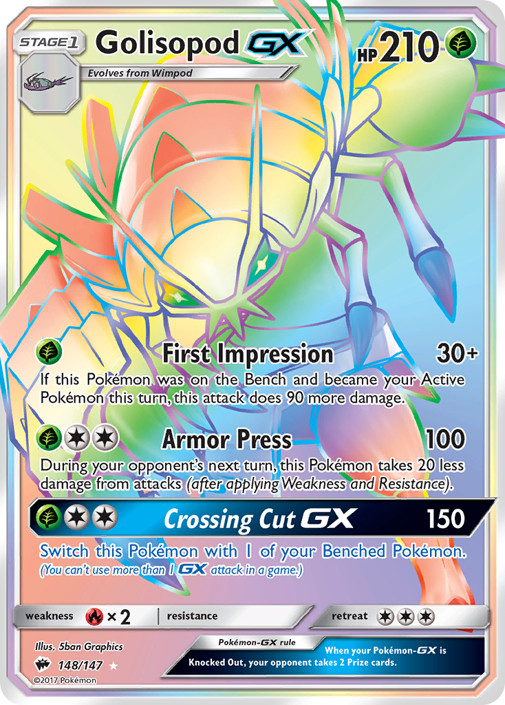 Golisopod GX (148/147) [Sun & Moon: Burning Shadows] | Nerdhalla Games