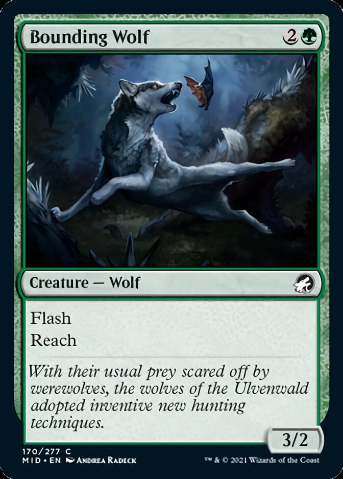 Bounding Wolf [Innistrad: Midnight Hunt] | Nerdhalla Games