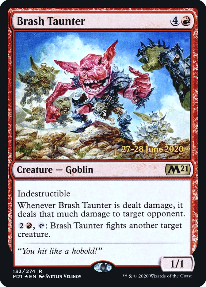 Brash Taunter  [Core Set 2021 Prerelease Promos] | Nerdhalla Games