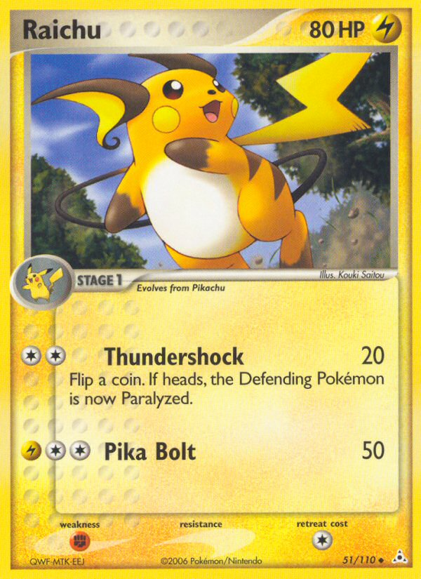 Raichu (51/110) [EX: Holon Phantoms] | Nerdhalla Games