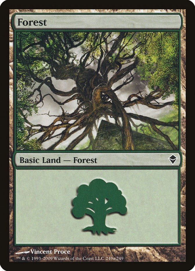 Forest (249a) [Zendikar] | Nerdhalla Games