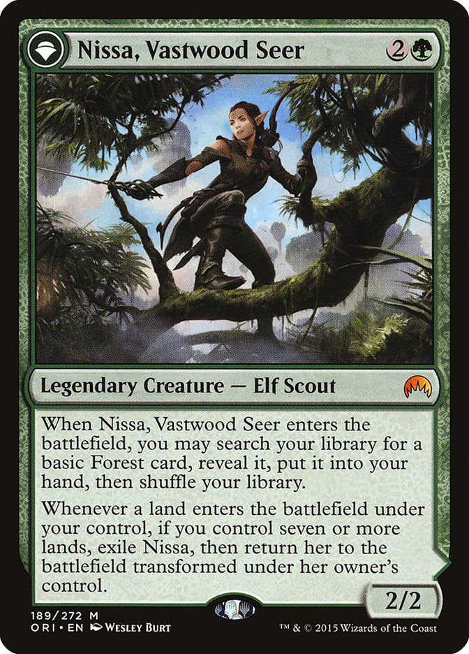 Nissa, Vastwood Seer // Nissa, Sage Animist [Magic Origins] | Nerdhalla Games