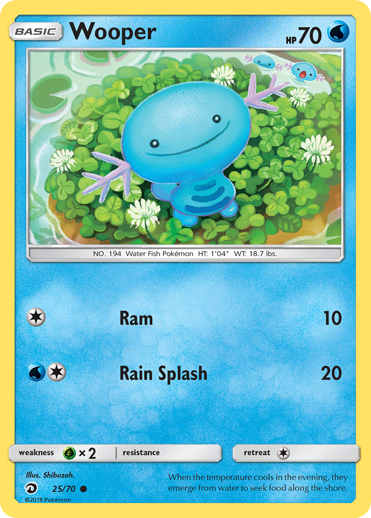 Wooper (25/70) [Sun & Moon: Dragon Majesty] | Nerdhalla Games