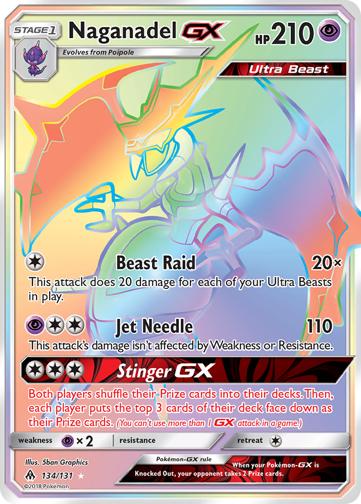 Naganadel GX (134/131) [Sun & Moon: Forbidden Light] | Nerdhalla Games