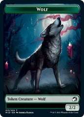 Rhino // Wolf Double-sided Token [Innistrad: Midnight Hunt Commander] | Nerdhalla Games