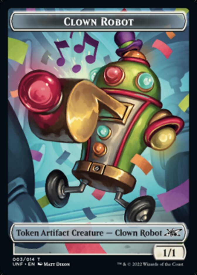 Clown Robot (003) Token [Unfinity Tokens] | Nerdhalla Games