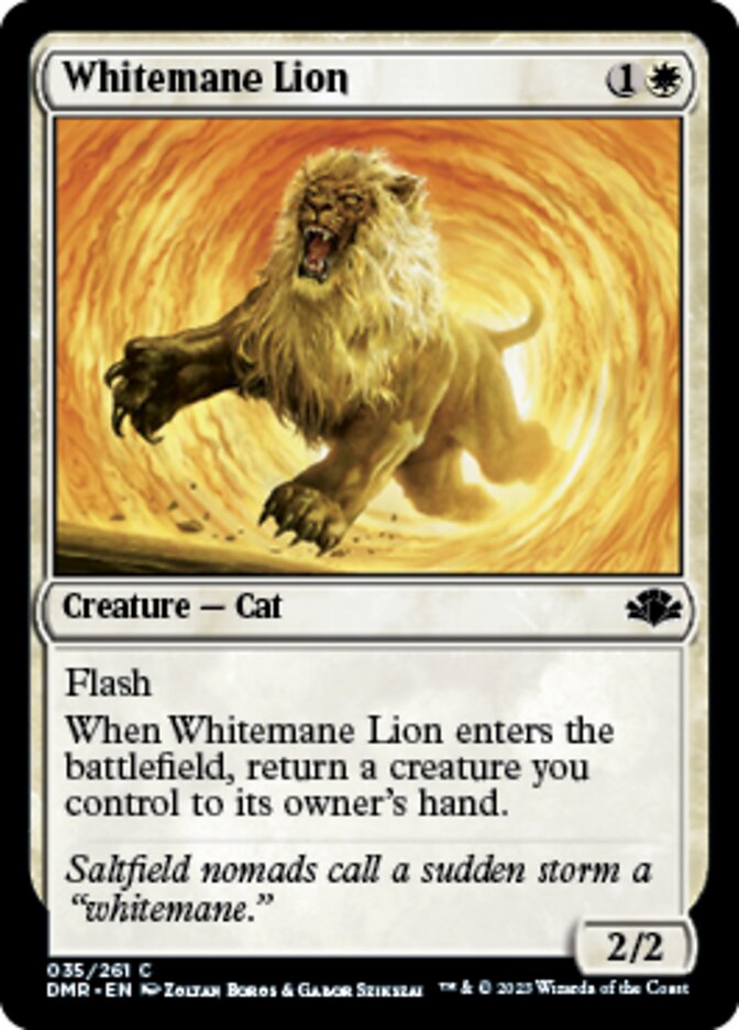 Whitemane Lion [Dominaria Remastered] | Nerdhalla Games