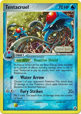 Tentacruel (45/92) (Stamped) [EX: Legend Maker] | Nerdhalla Games