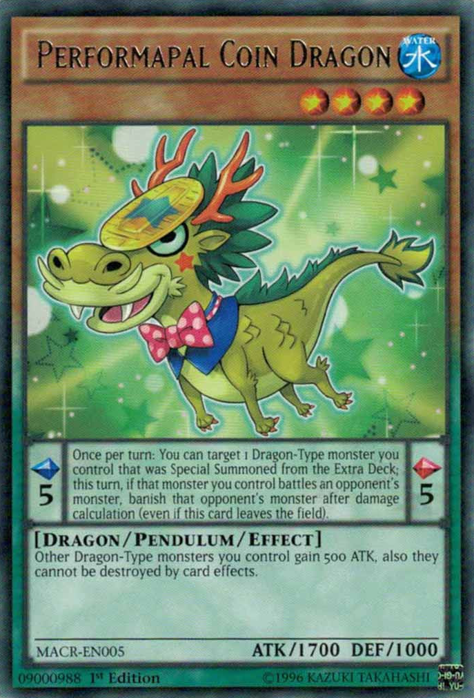 Performapal Coin Dragon [MACR-EN005] Rare | Nerdhalla Games