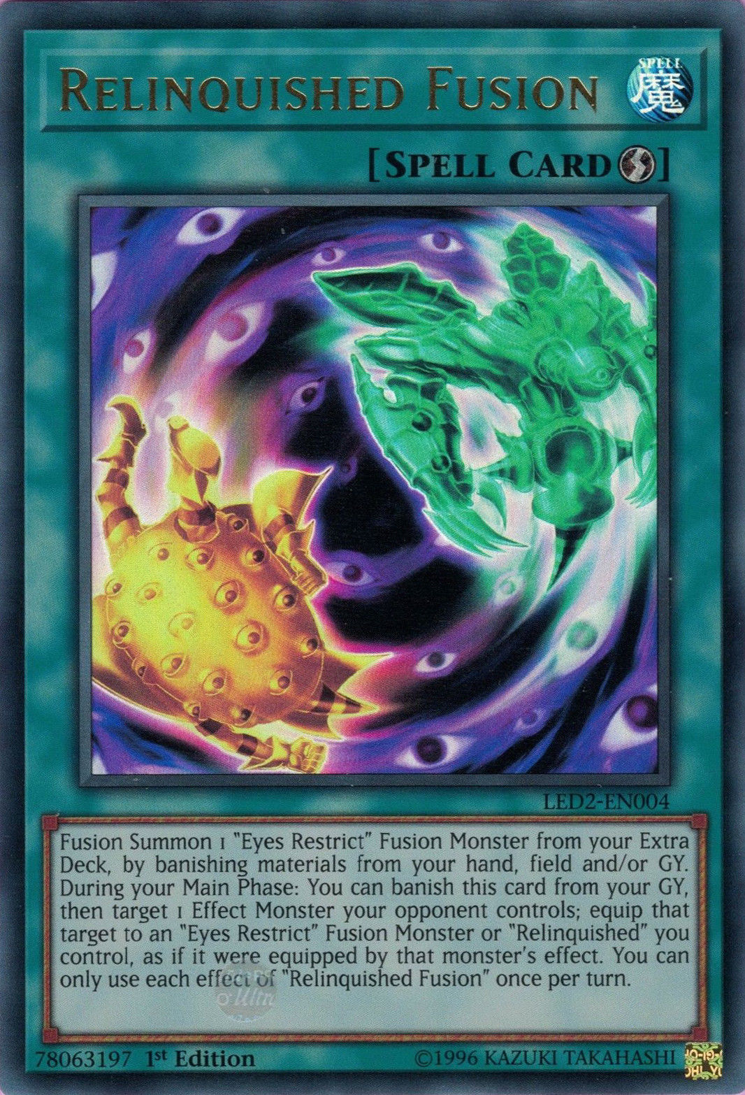 Relinquished Fusion [LED2-EN004] Ultra Rare | Nerdhalla Games