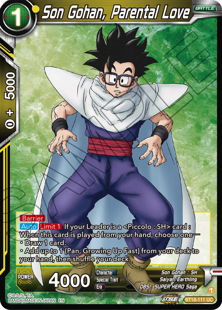 Son Gohan, Parental Love (BT18-111) [Dawn of the Z-Legends] | Nerdhalla Games