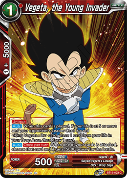 Vegeta, the Young Invader (Common) [BT13-023] | Nerdhalla Games