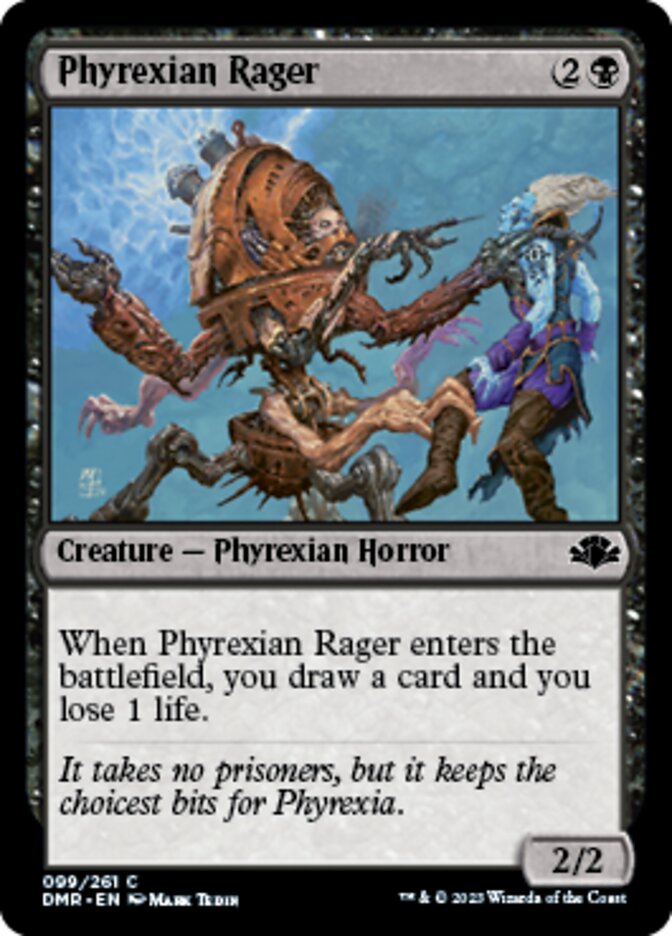 Phyrexian Rager [Dominaria Remastered] | Nerdhalla Games