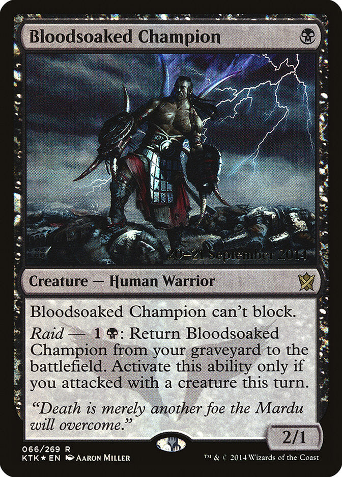 Bloodsoaked Champion  [Khans of Tarkir Prerelease Promos] | Nerdhalla Games