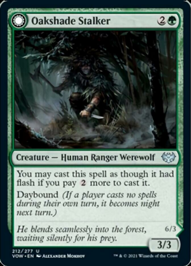 Oakshade Stalker // Moonlit Ambusher [Innistrad: Crimson Vow] | Nerdhalla Games