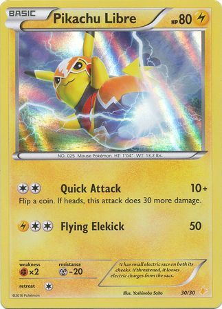 Pikachu Libre (30/30) [XY: Trainer Kit 3 - Pikachu Libre] | Nerdhalla Games