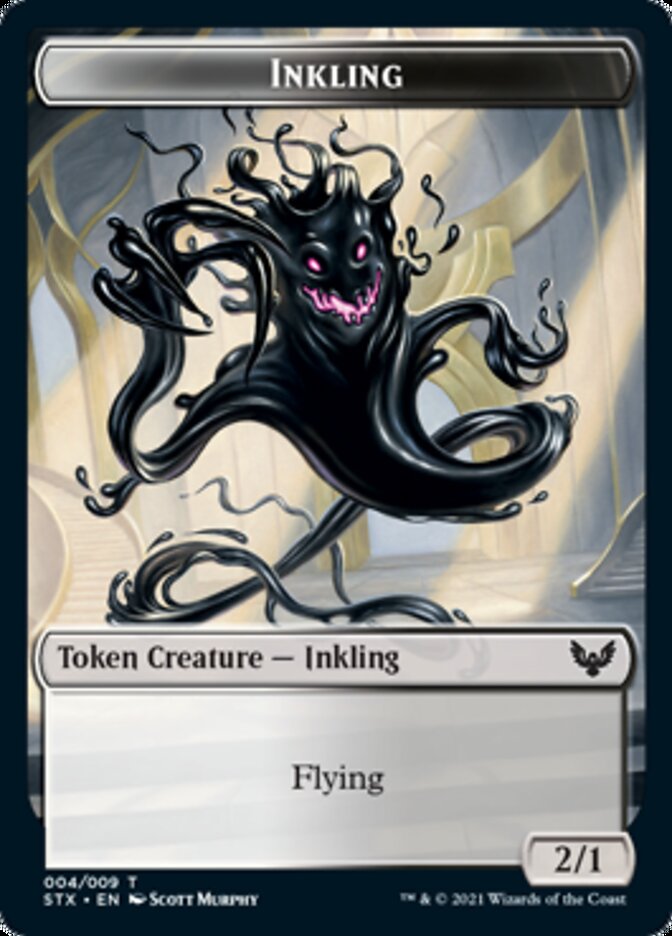 Fractal // Inkling Token [Strixhaven: School of Mages Tokens] | Nerdhalla Games