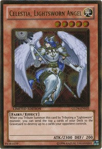 Celestia, Lightsworn Angel [GLD4-EN025] Gold Rare | Nerdhalla Games