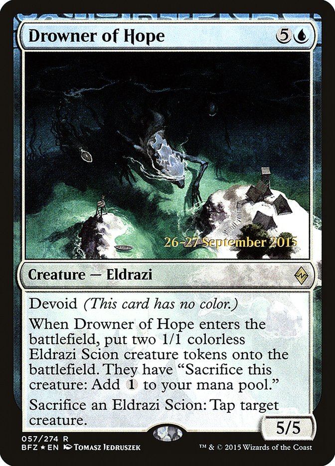 Drowner of Hope  [Battle for Zendikar Prerelease Promos] | Nerdhalla Games