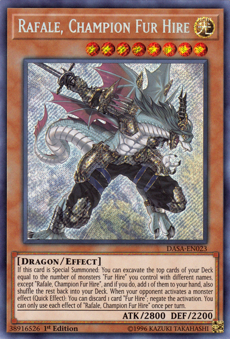 Rafale, Champion Fur Hire [DASA-EN023] Secret Rare | Nerdhalla Games