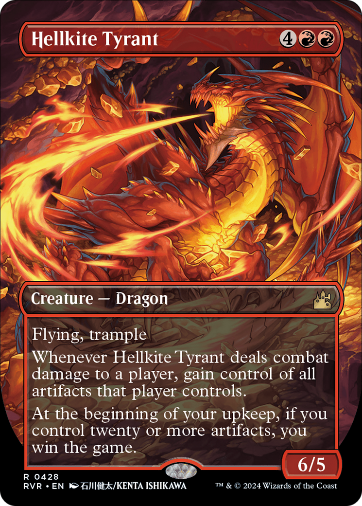 Hellkite Tyrant (Anime Borderless) [Ravnica Remastered] | Nerdhalla Games