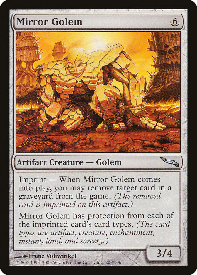 Mirror Golem [Mirrodin] | Nerdhalla Games