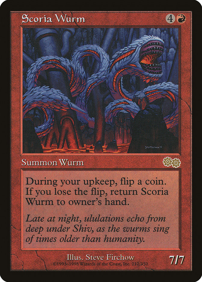 Scoria Wurm [Urza's Saga] | Nerdhalla Games