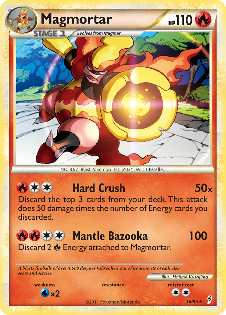 Magmortar (16/95) [HeartGold & SoulSilver: Call of Legends] | Nerdhalla Games