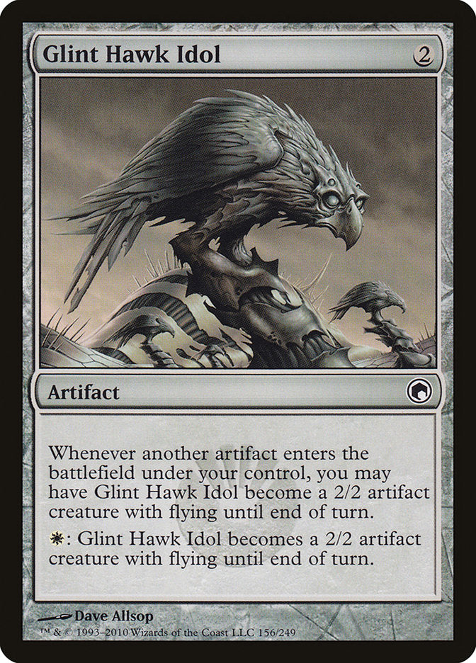 Glint Hawk Idol [Scars of Mirrodin] | Nerdhalla Games