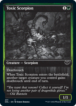 Toxic Scorpion [Innistrad: Double Feature] | Nerdhalla Games