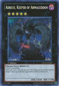 Adreus, Keeper of Armageddon [GENF-EN086] Secret Rare | Nerdhalla Games