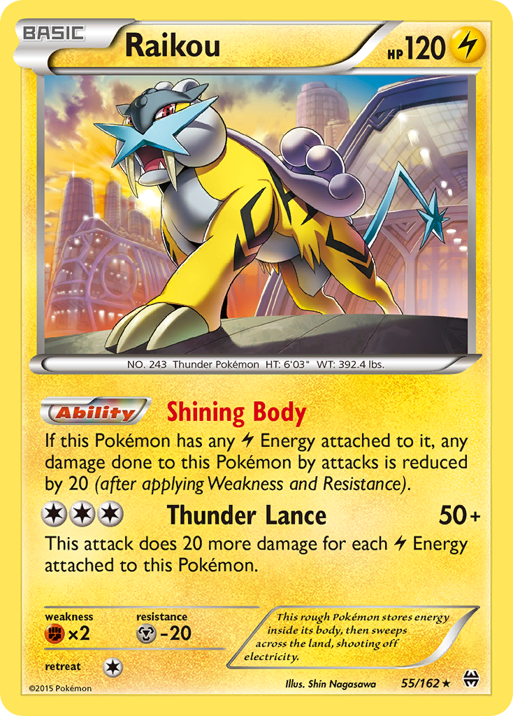 Raikou (55/162) [XY: BREAKthrough] | Nerdhalla Games