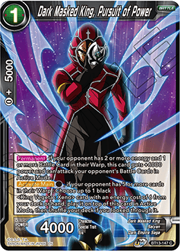 Dark Masked King, Pursuit of Power (Common) [BT13-147] | Nerdhalla Games