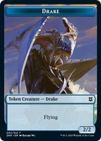 Drake // Plant Double-sided Token [Zendikar Rising Tokens] | Nerdhalla Games