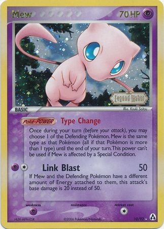 Mew (10/92) (Stamped) [EX: Legend Maker] | Nerdhalla Games