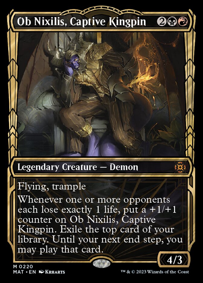 Ob Nixilis, Captive Kingpin (Showcase Halo Foil) [March of the Machine: The Aftermath] | Nerdhalla Games